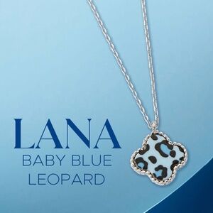 Park Lane Lana Necklace Baby Blue Leopard NWT